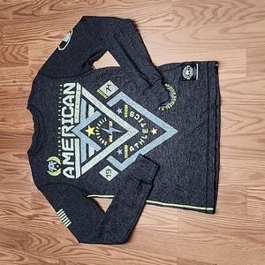 American fighter buckle long sleeve shirt lg‎